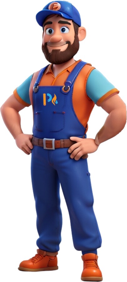 PH247 engineer mascot in a blue cap